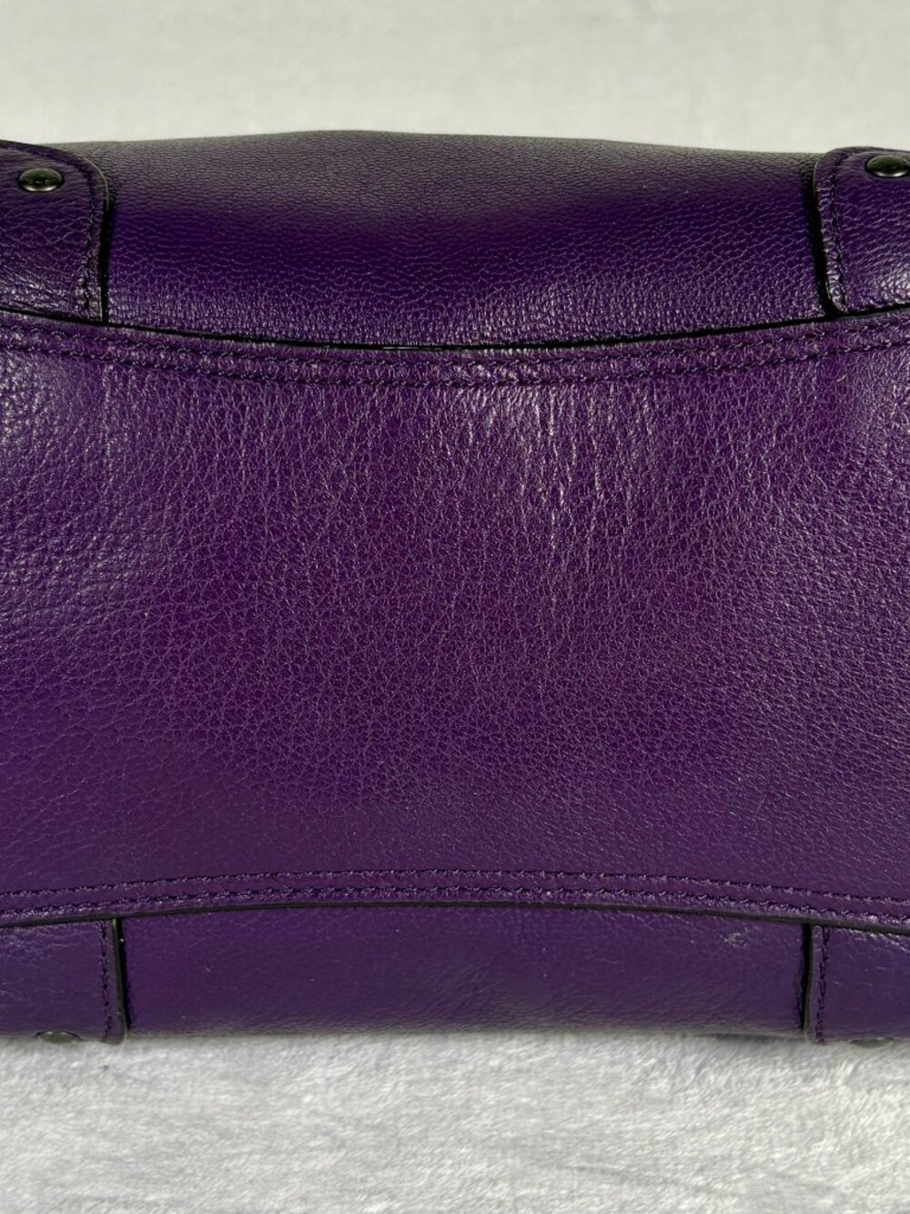 Coach Rhyder 24 Satchel in Deep Plum/Purple with Charm - Picture 7 of 15
